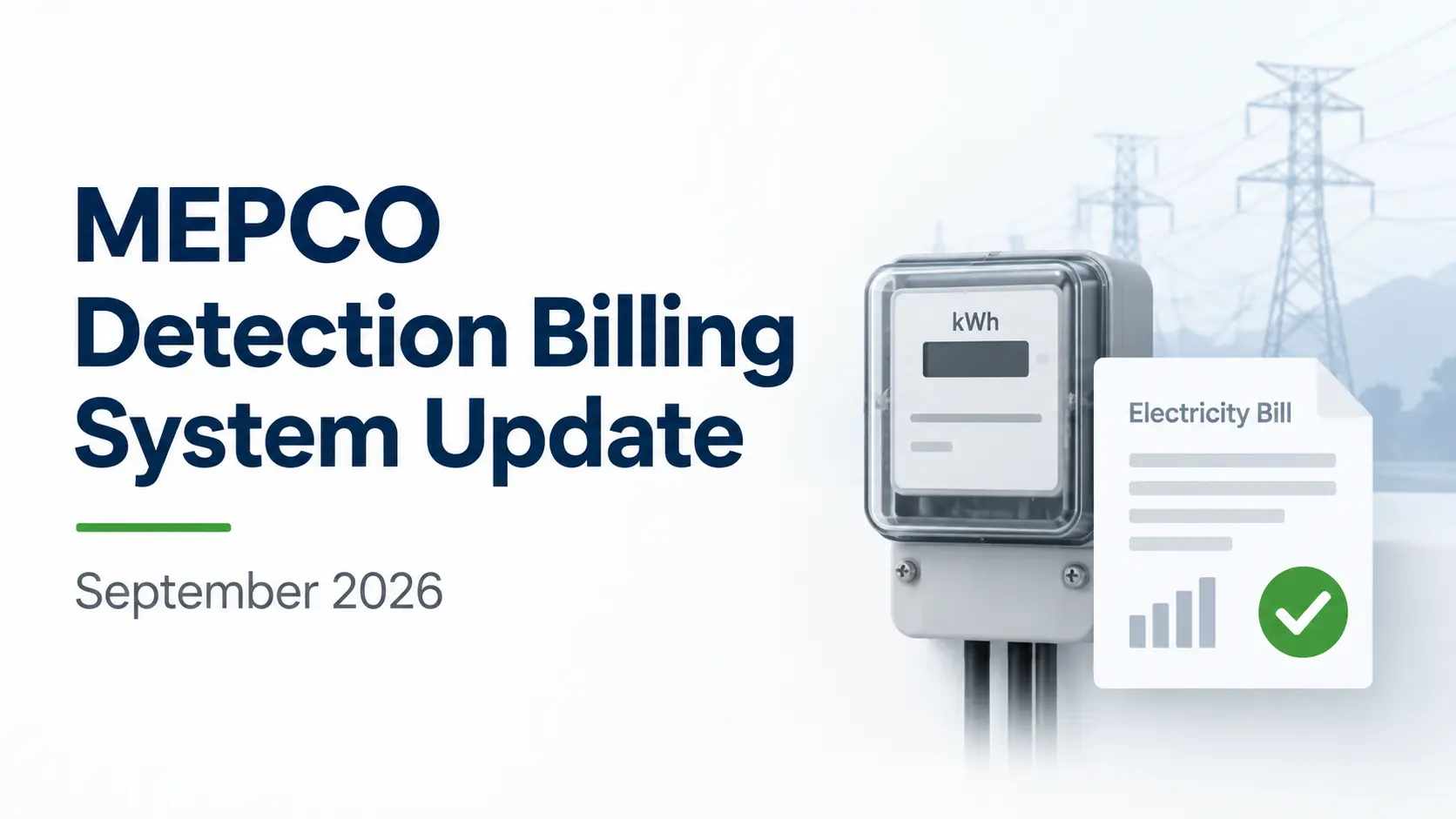 MEPCO Detection Bill System Going Digital – September 2026